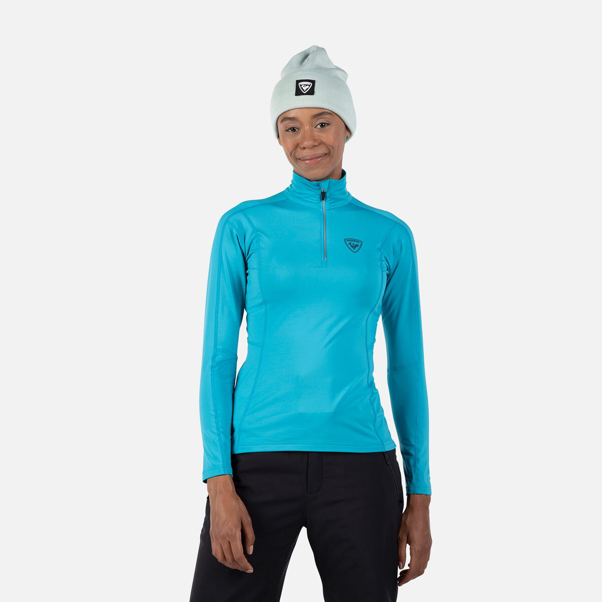 Rossignol Women's Classique Half-Zip Baselayer Top Blue