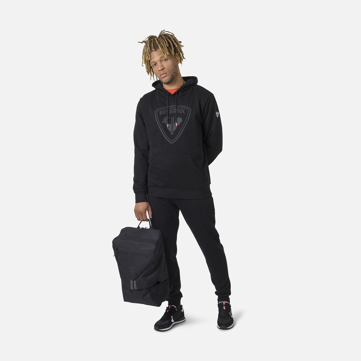 Rossignol Sweat à capuche molletonné Logo Homme Black