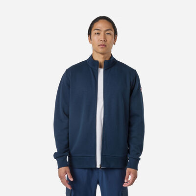 Rossignol Men's full-zip logo cotton sweatshirt blue