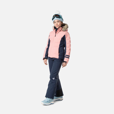Rossignol Girls' Polydown Ski Jacket pinkpurple