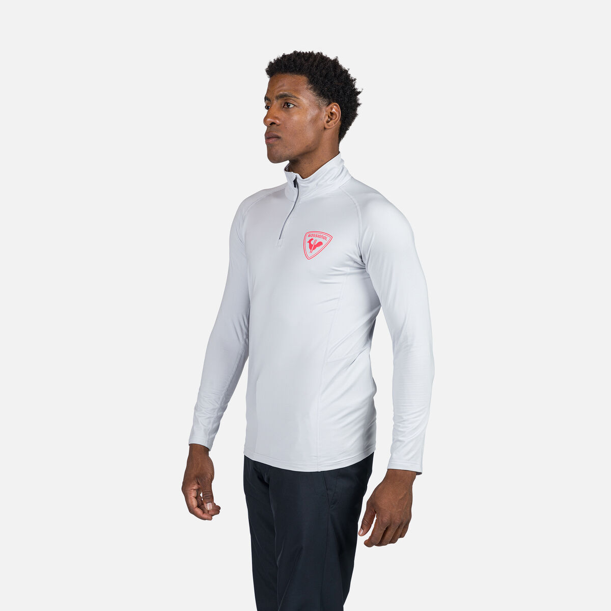 Rossignol Men's Hero Classique Half-Zip Baselayer Grey