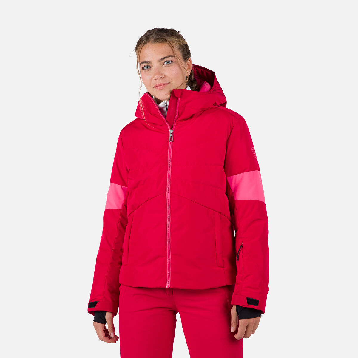 Rossignol Women's Wispile Puffy Ski Jacket Red