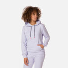 Rossignol Women's hooded logo cotton sweatshirt Lavender Grey