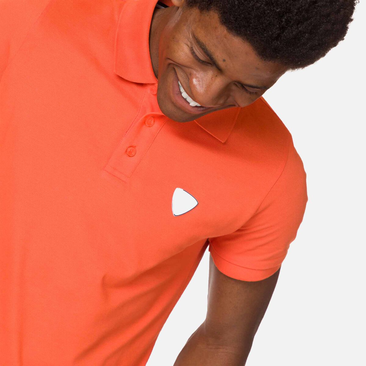 Rossignol Polo logo para hombre orange