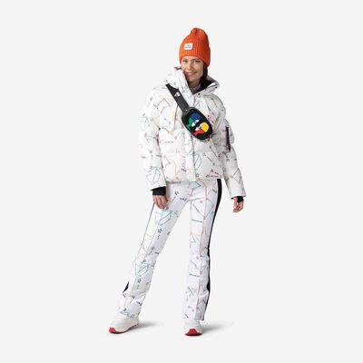 Rossignol Doudoune de ski imprimé JCC Modul Printed Bomber femme white