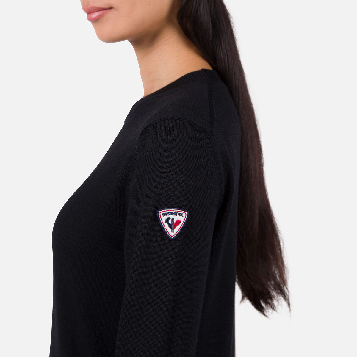 Rossignol Damenpullover mit Rundhalsausschnitt black