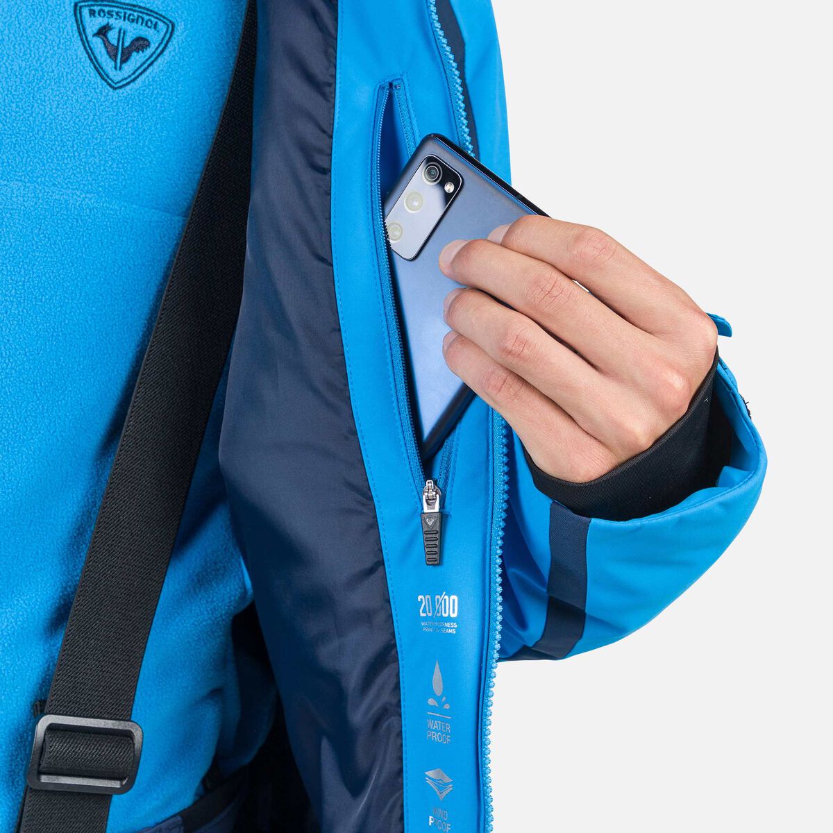 Rossignol Herrenskijacke Saluver blue