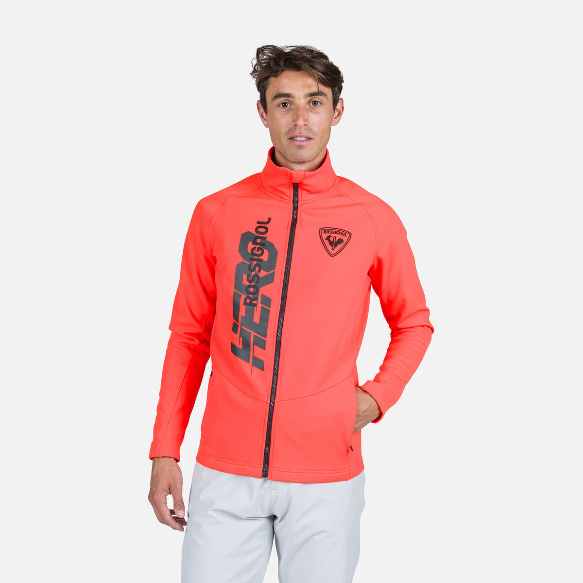 Rossignol Men's Hero Classique Clim Full-Zip Top Red