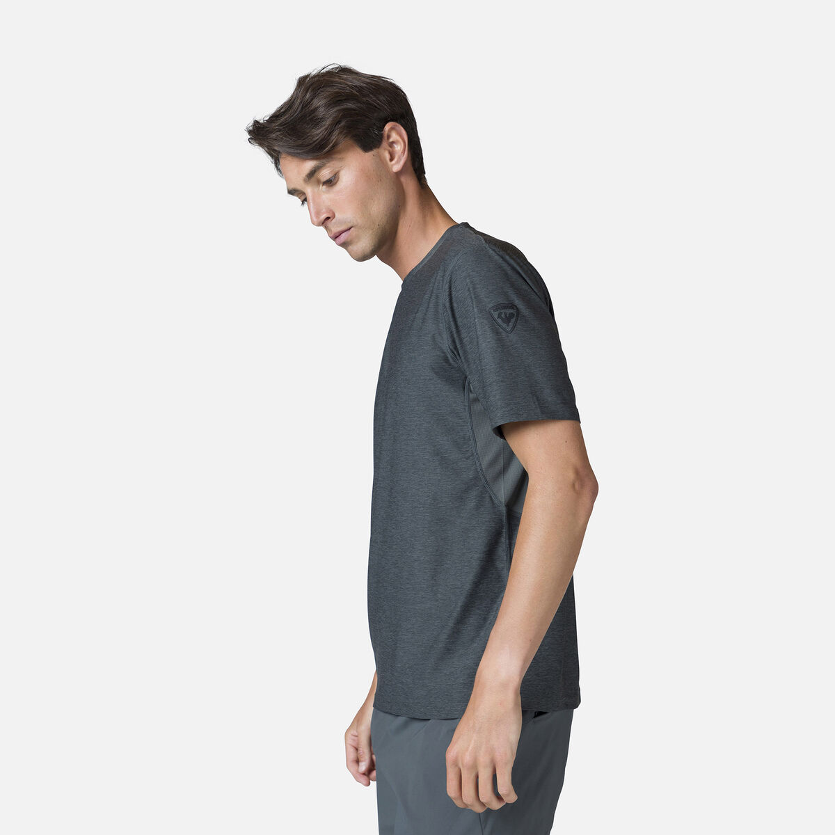 Rossignol Camiseta de senderismo con efecto Melange para hombre Grey