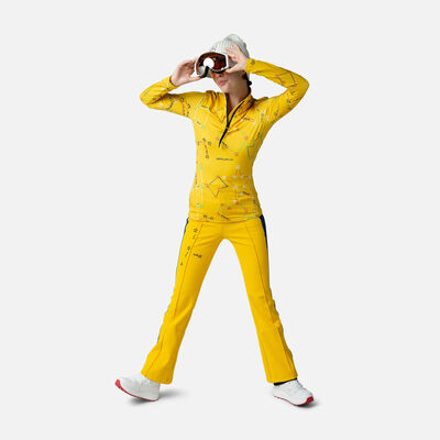 Rossignol Strato base donna con mezza zip JCC Booster yellow