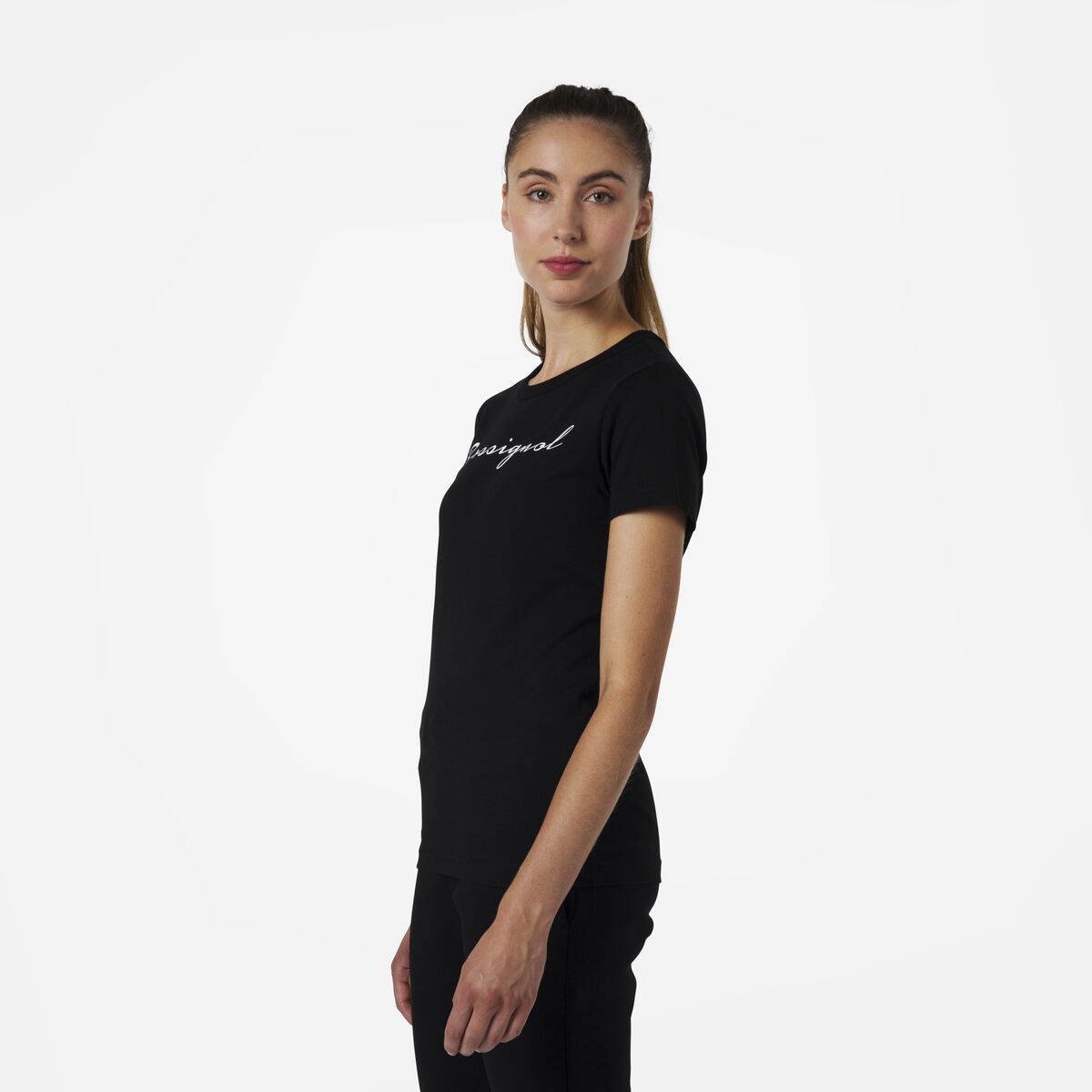 Rossignol Logo Damen-T-Shirt Black
