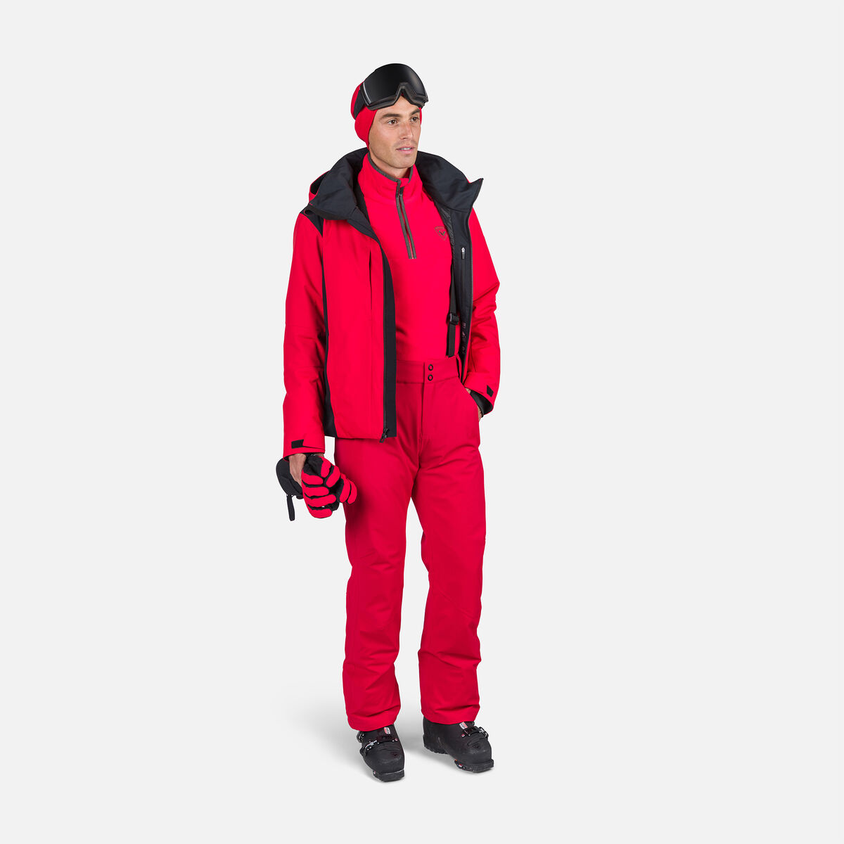 Rossignol Forro polar hombre con media cremallera Strawpile Red