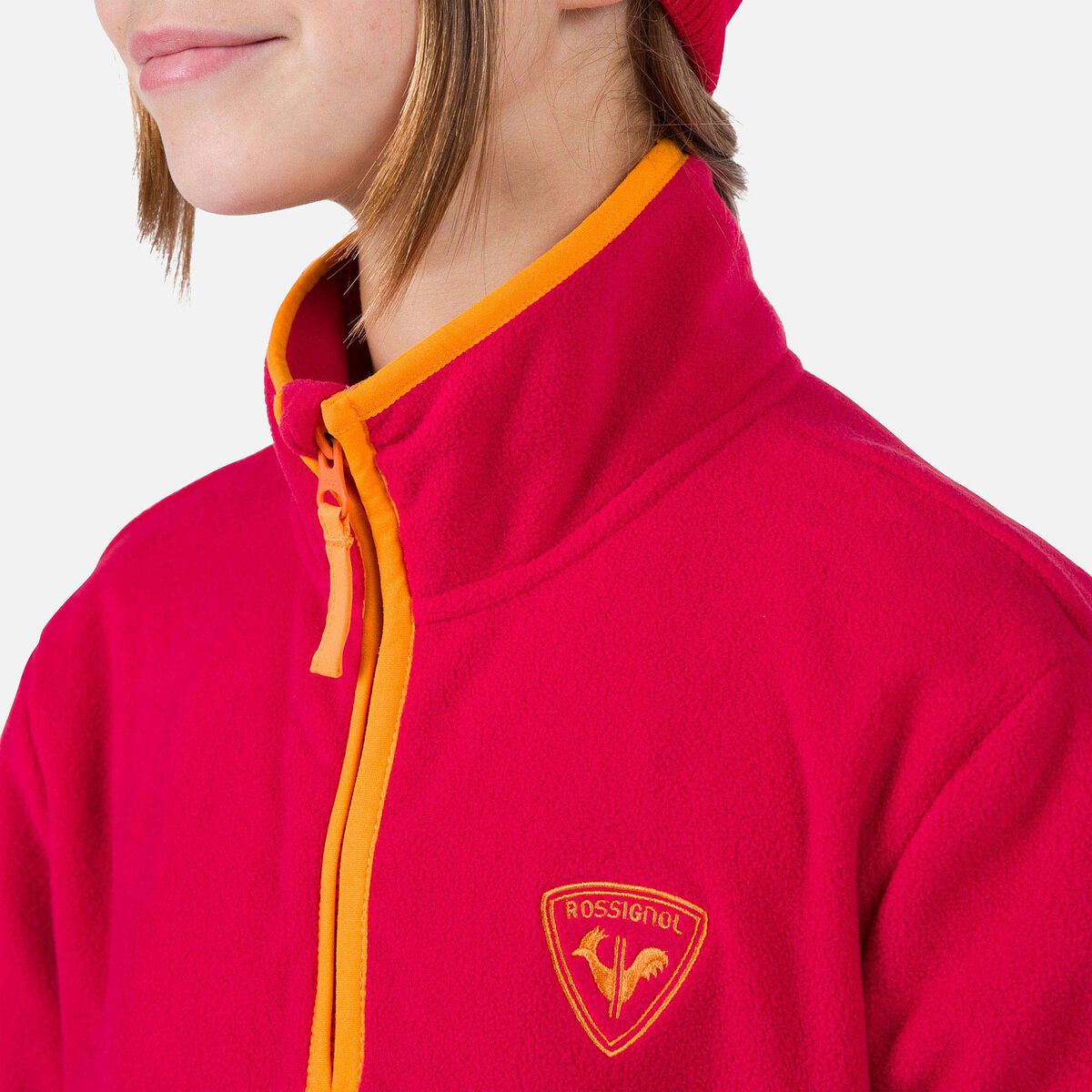 Rossignol Polaire à demi-zip enfant Strawpile red