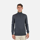 Rossignol Maglione a righe con mezza zip uomo Onyx Grey