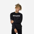 Rossignol Herrensweatshirt aus Baumwolle mit Logo und Rundhalsausschnitt Black