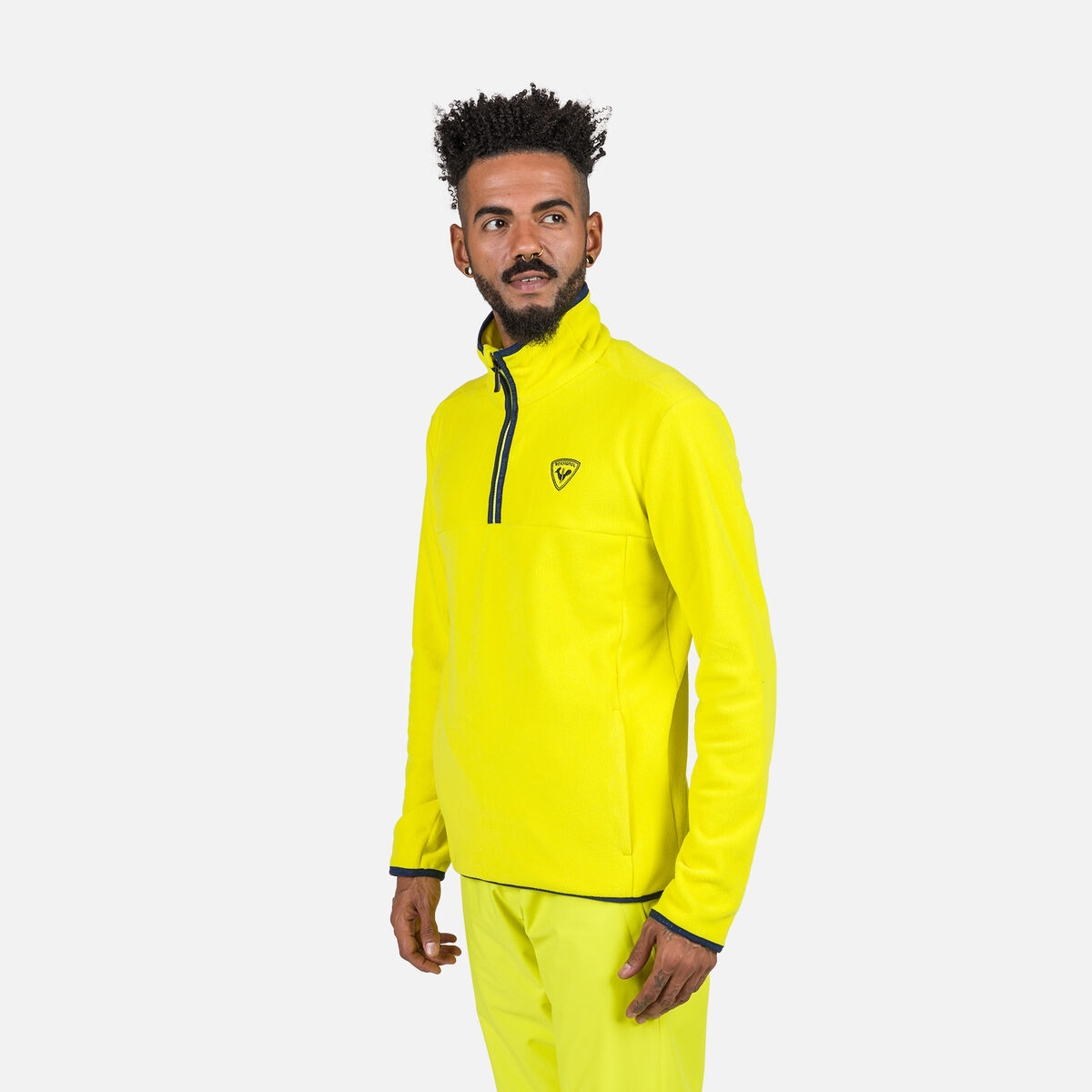 Rossignol Haut en polaire à demi-zip homme Strawpile Green