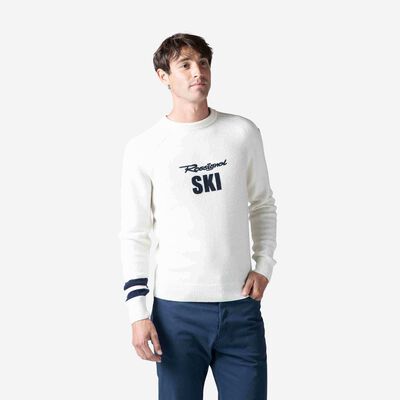 Rossignol Pull en maille Signature homme white