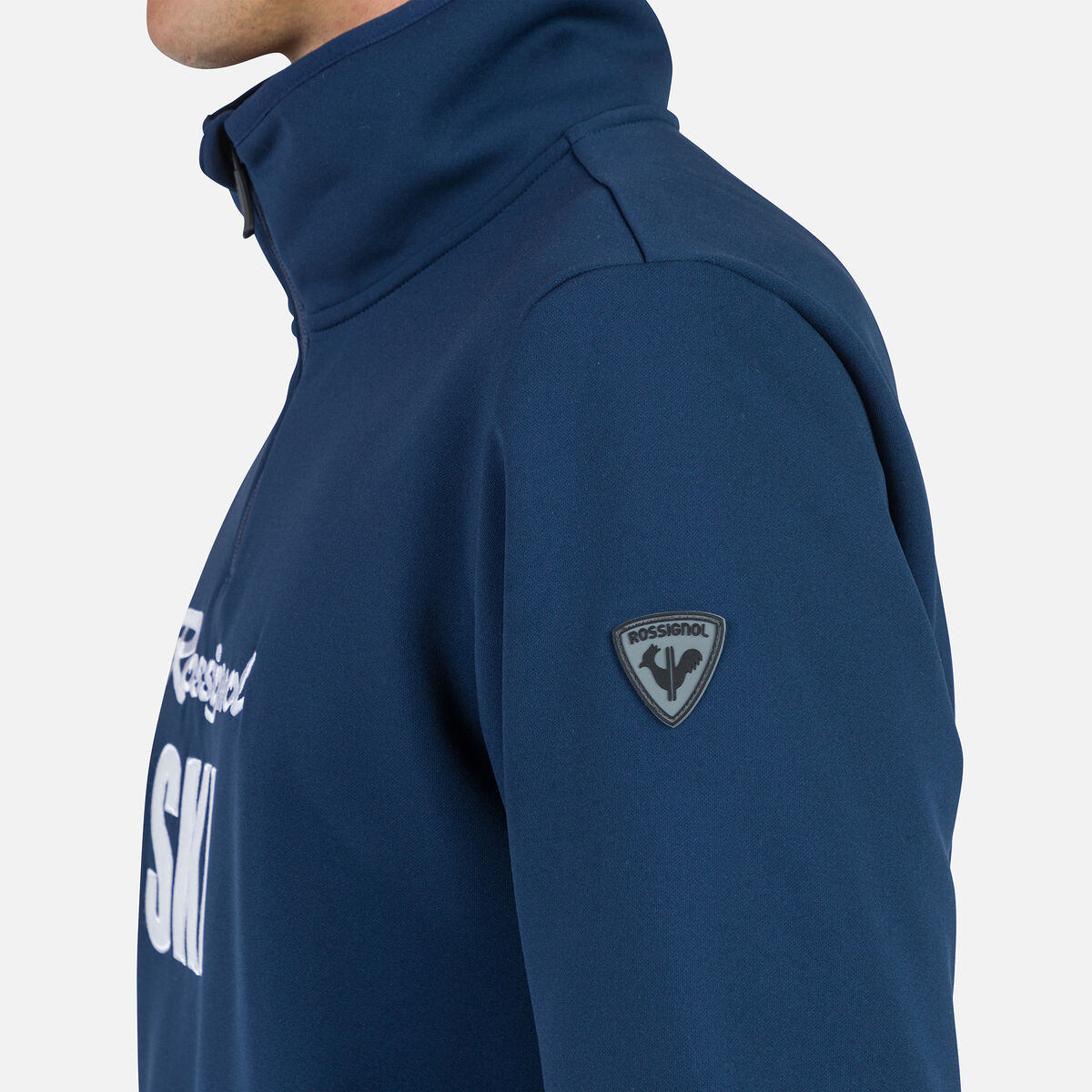 Rossignol Pile da sci uomo con mezza zip Signature blue