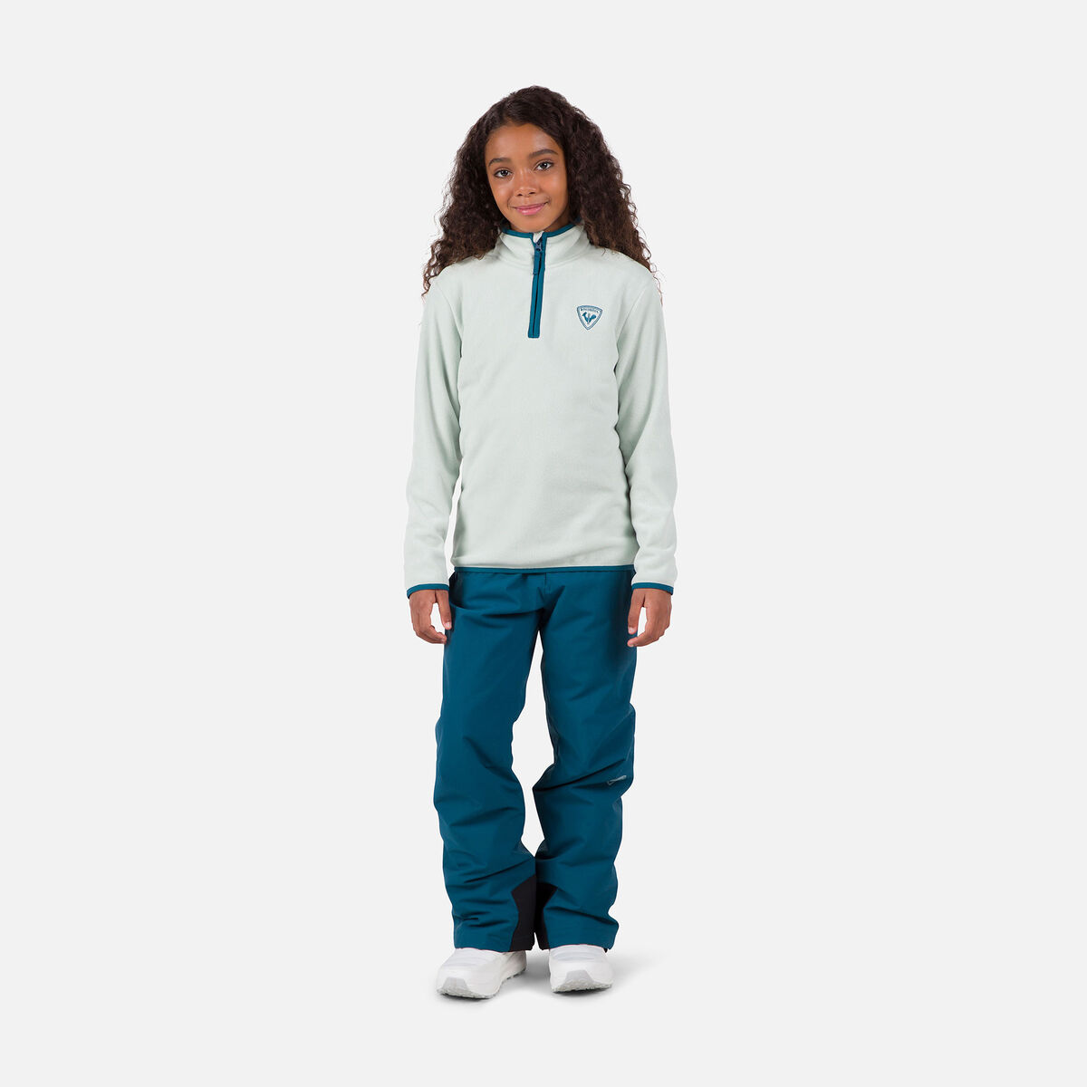 Rossignol Pile bambino con mezza zip Strawpile Blue