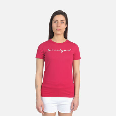 Rossignol T-shirt donna logo pinkpurple