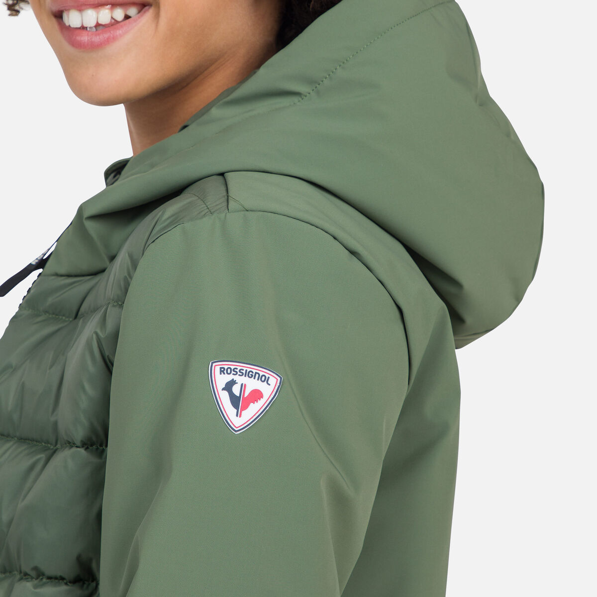 Rossignol Juniors' Ibrid Quilted Ski Jacket green