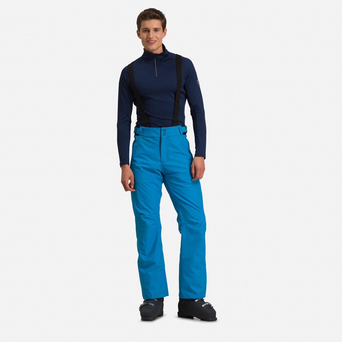 Hombre – Pantalones de esquí ajustados en Azul Marino Intenso