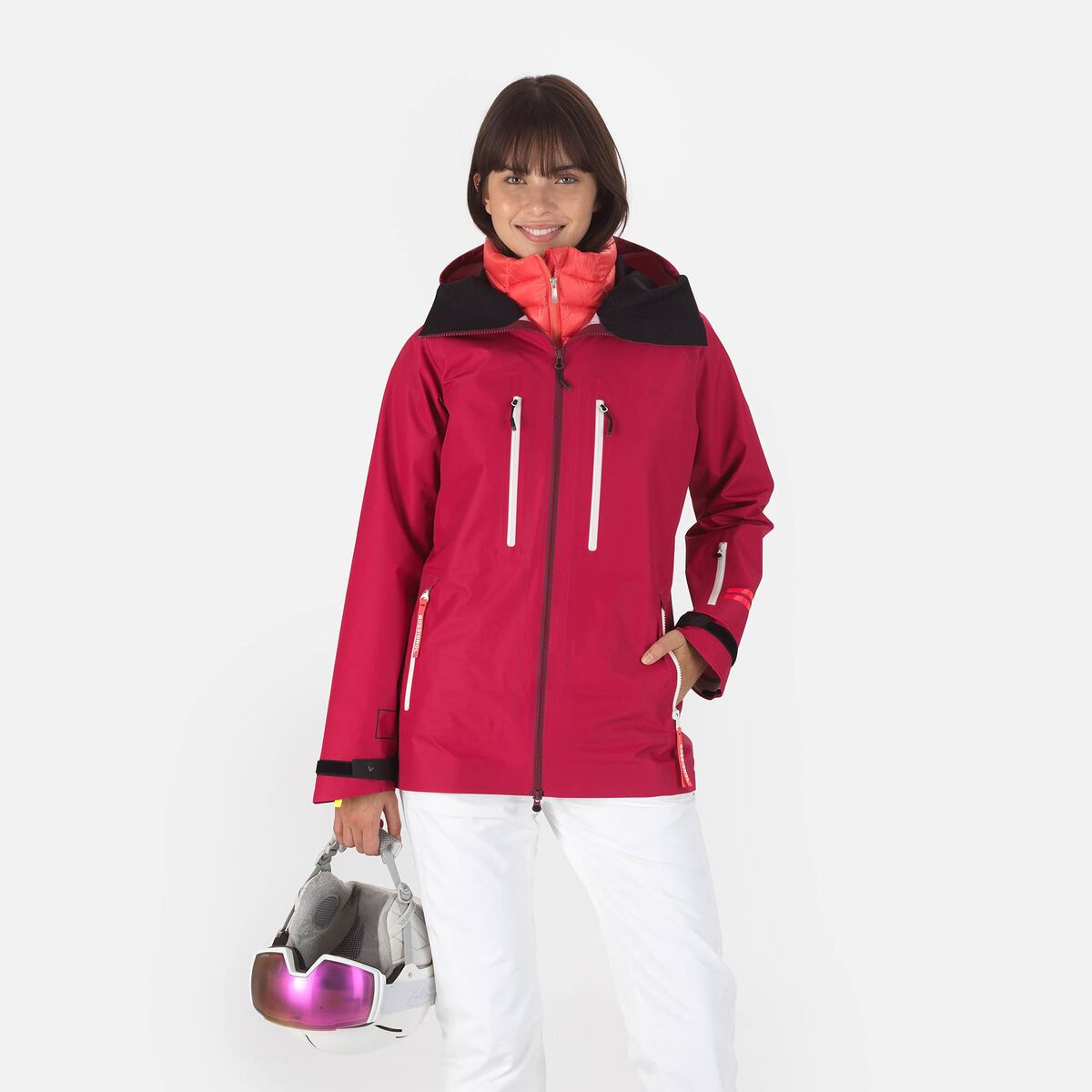 Rossignol Chaqueta de esquí Atelier S para mujer Pink/Purple