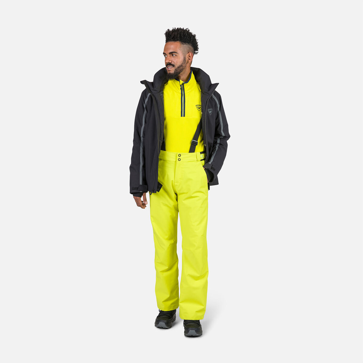 Rossignol Haut en polaire à demi-zip homme Strawpile Green