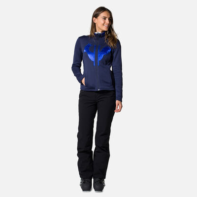 Rossignol Women's Satin Rooster Full Zip Jacket blue