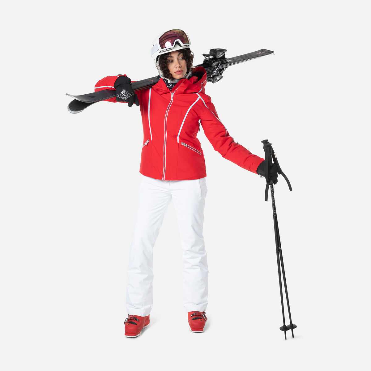 Rossignol Chaqueta de esquí Flat para mujer Red