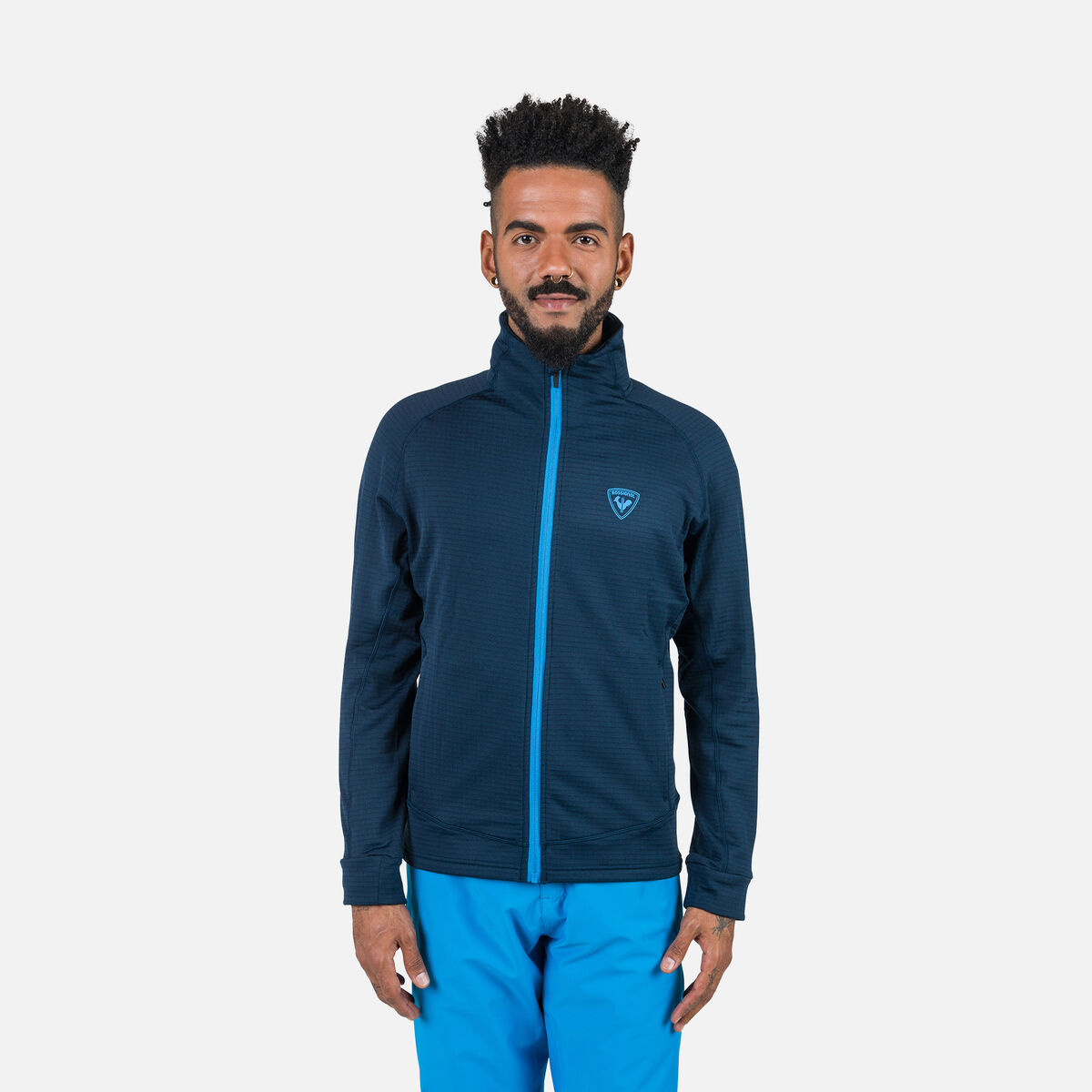 Rossignol Chaqueta polar hombre con cremallera integral Blackside Blue