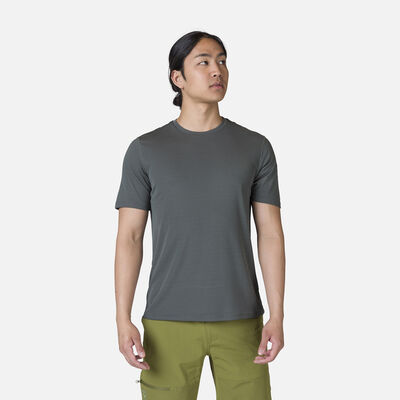 Rossignol T-shirt uomo a tinta unita da escursionismo Plain grey