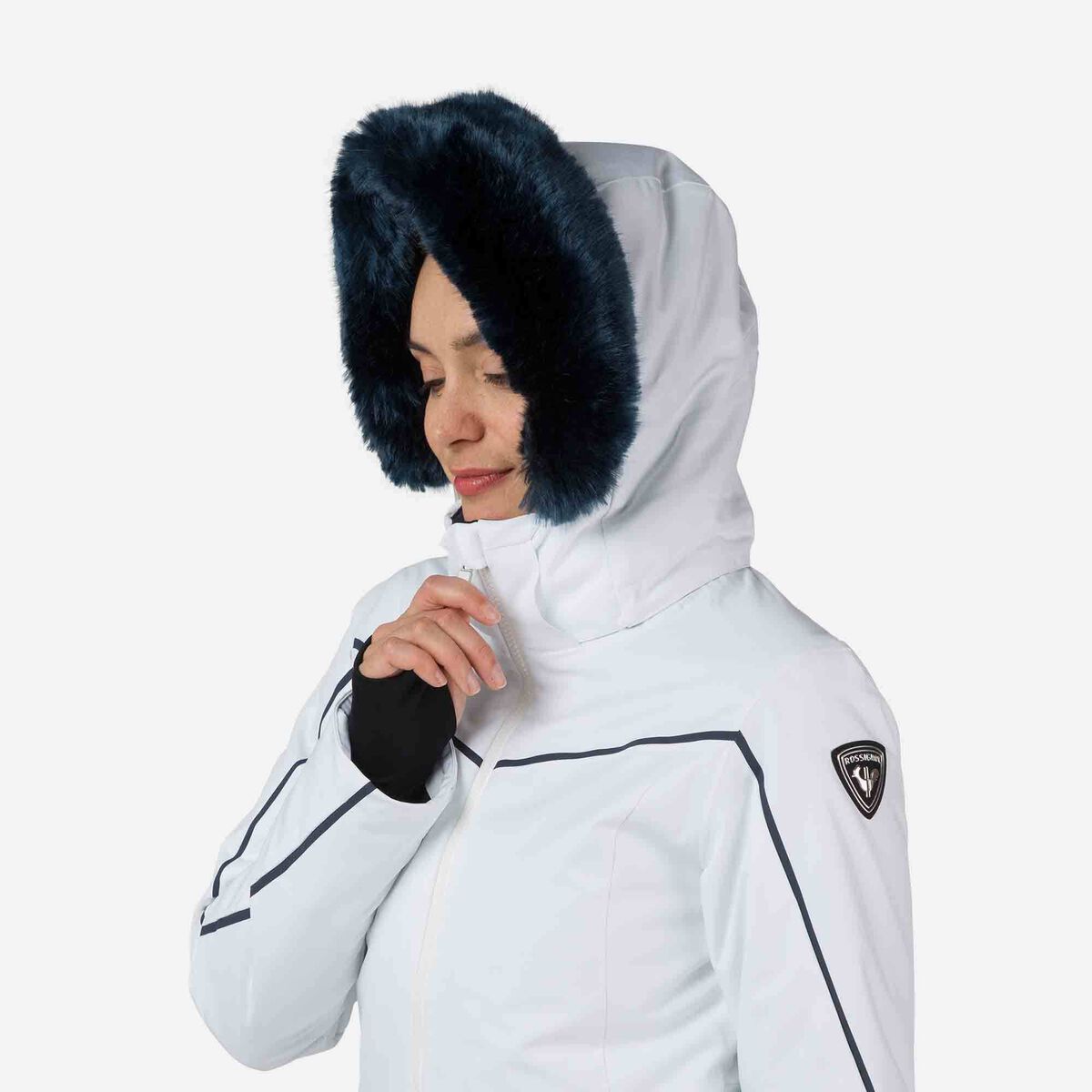 Russian Winter Ski Suit For Men Women Black White Warm Suit