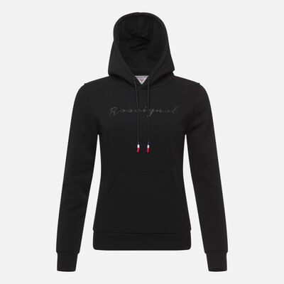 Rossignol Women's hooded logo fleece sweatshirt black