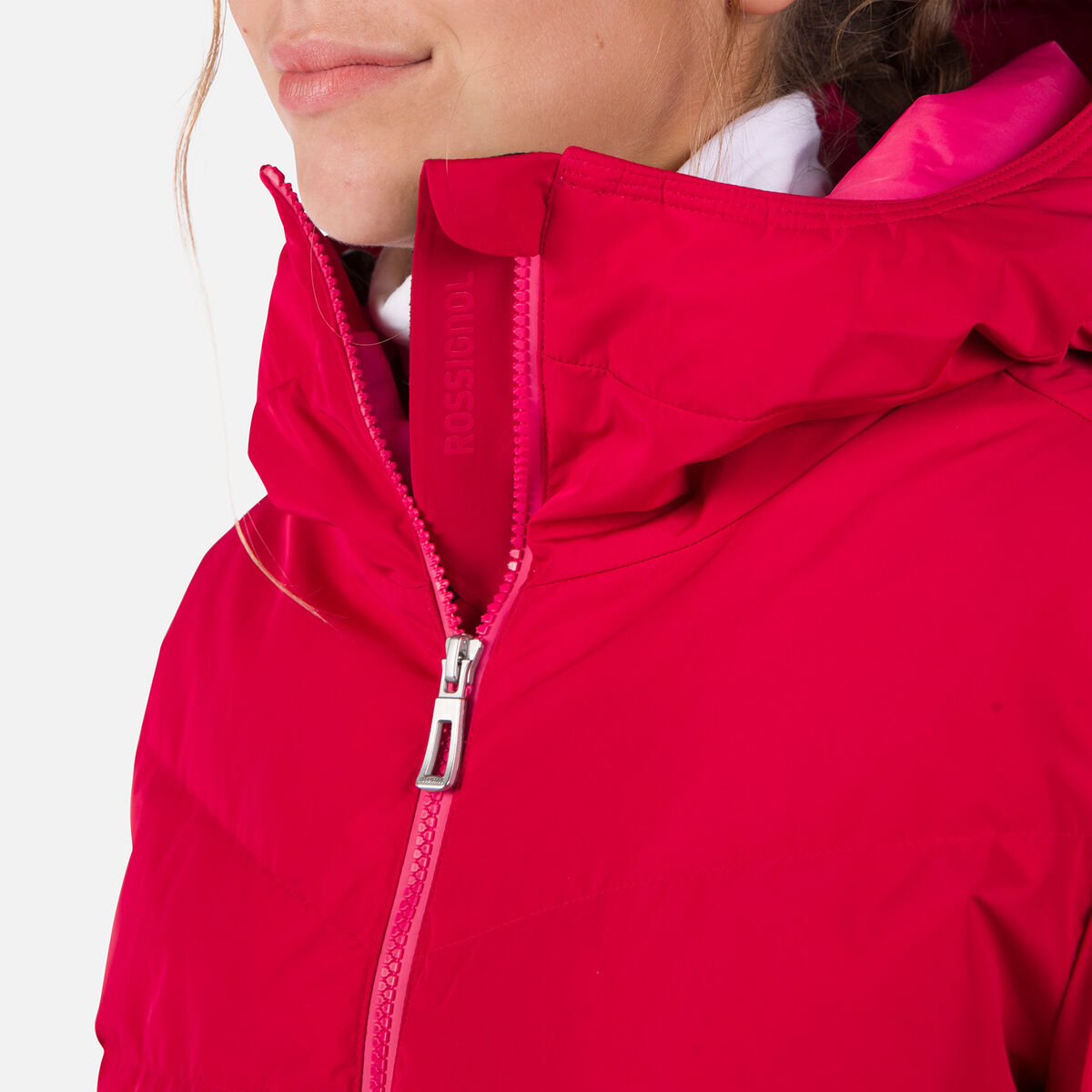 Rossignol Women's Wispile Puffy Ski Jacket red