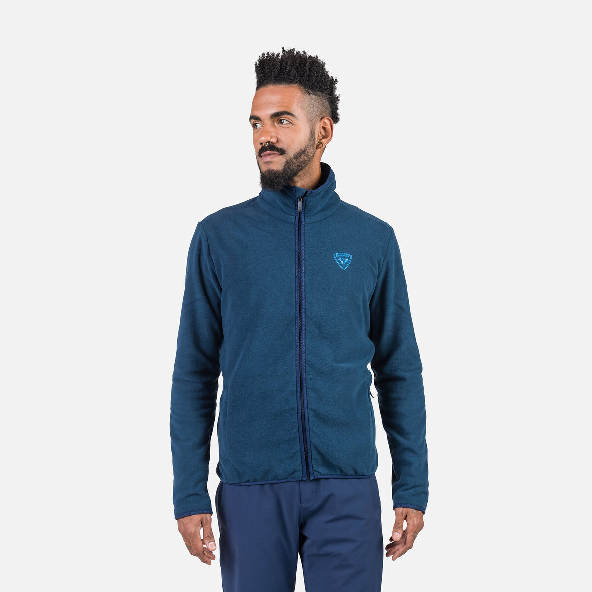 Rossignol Veste zippée en polaire homme Strawpile Blue