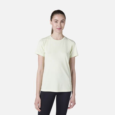 Rossignol Einfarbiges Wander-T-Shirt für Damen yellow
