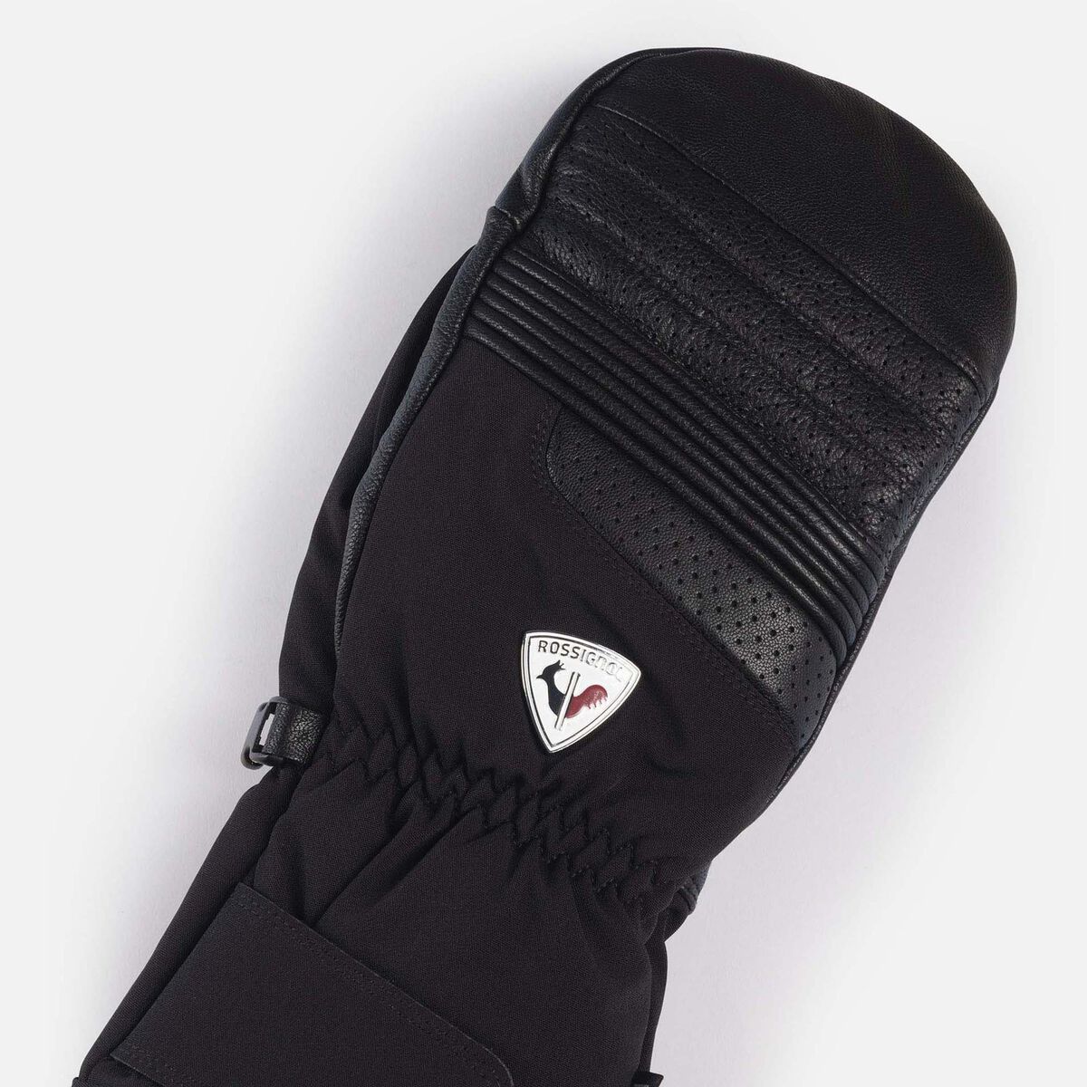 Rossignol Men's Concept leather waterproof mittens Black