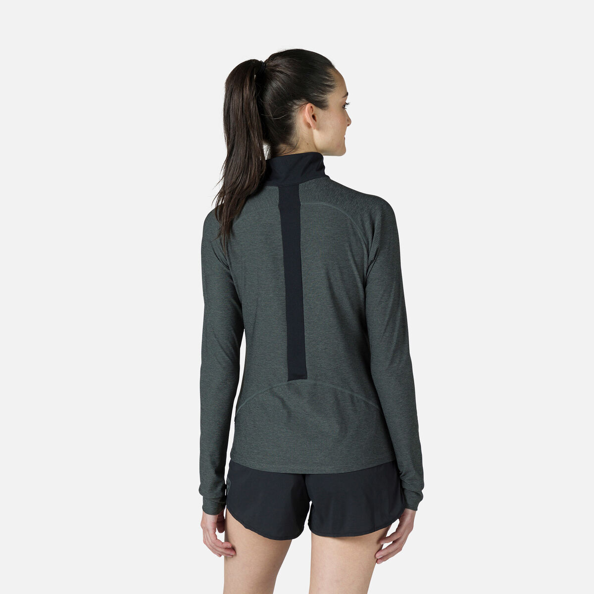 Rossignol Women's Melange Half-Zip Hiking Pullover Grey