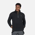 Rossignol Maglia in pile con mezza zip uomo Strawpile Black