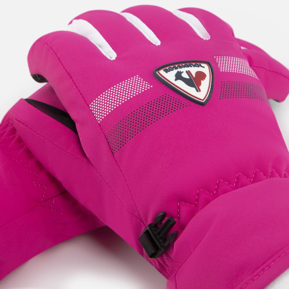 Rossignol Juniors' ROC waterproof ski gloves Pink/Purple
