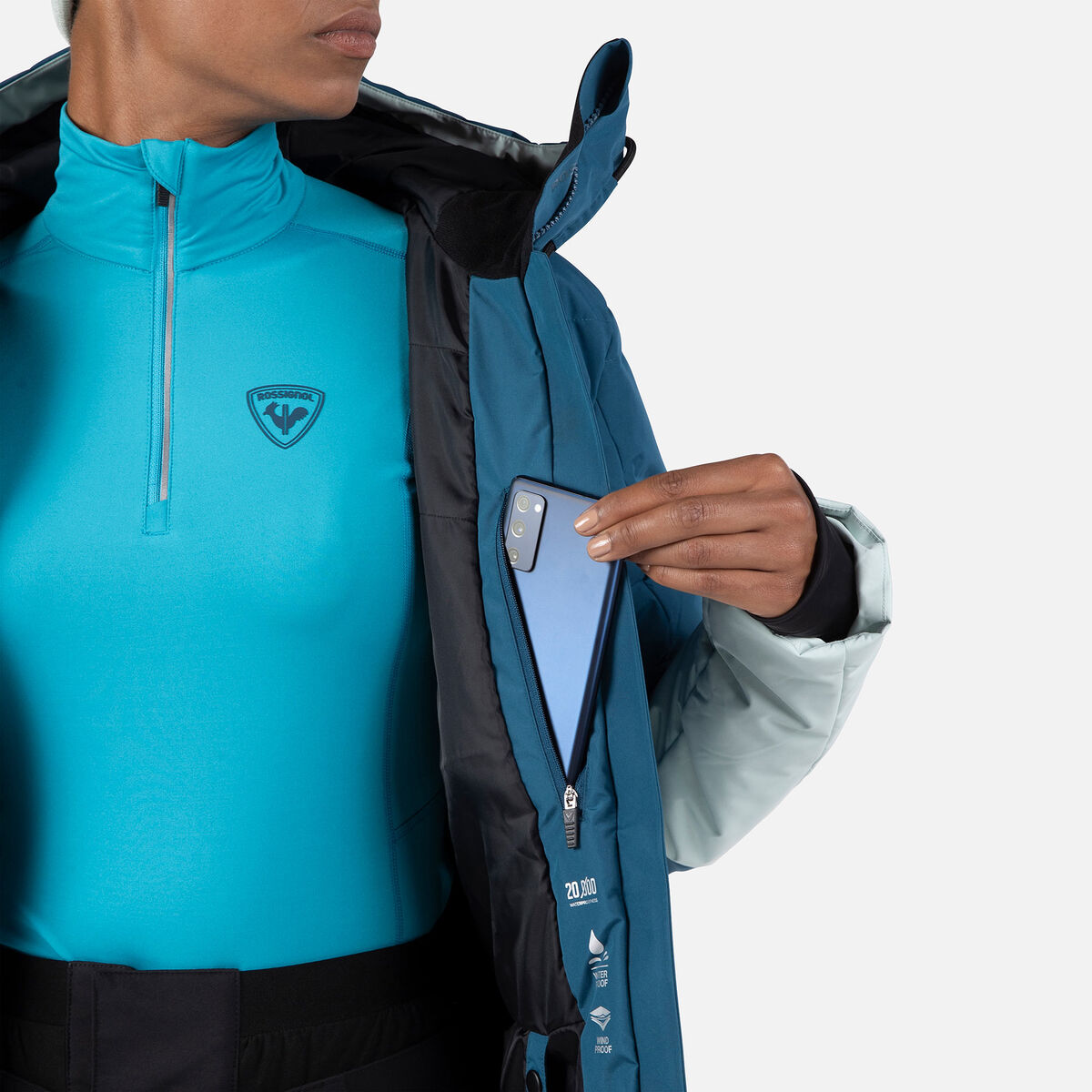 Rossignol Parka de esquí mujer Corbet's blue