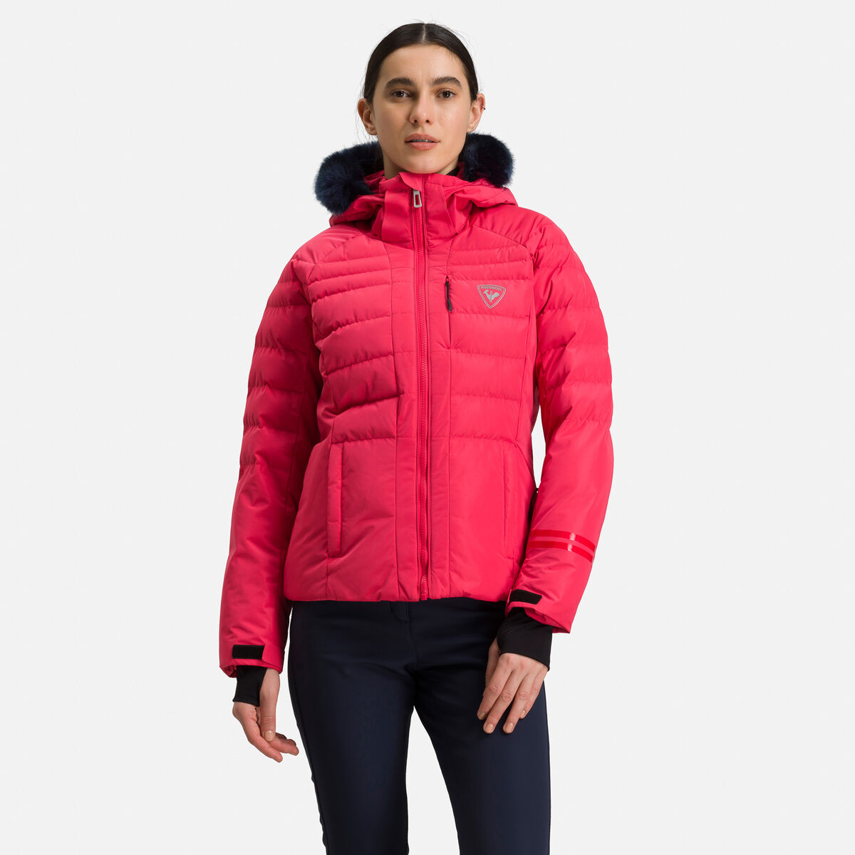 Rossignol Women's Rapide Pearly Ski Jacket Pink/Purple