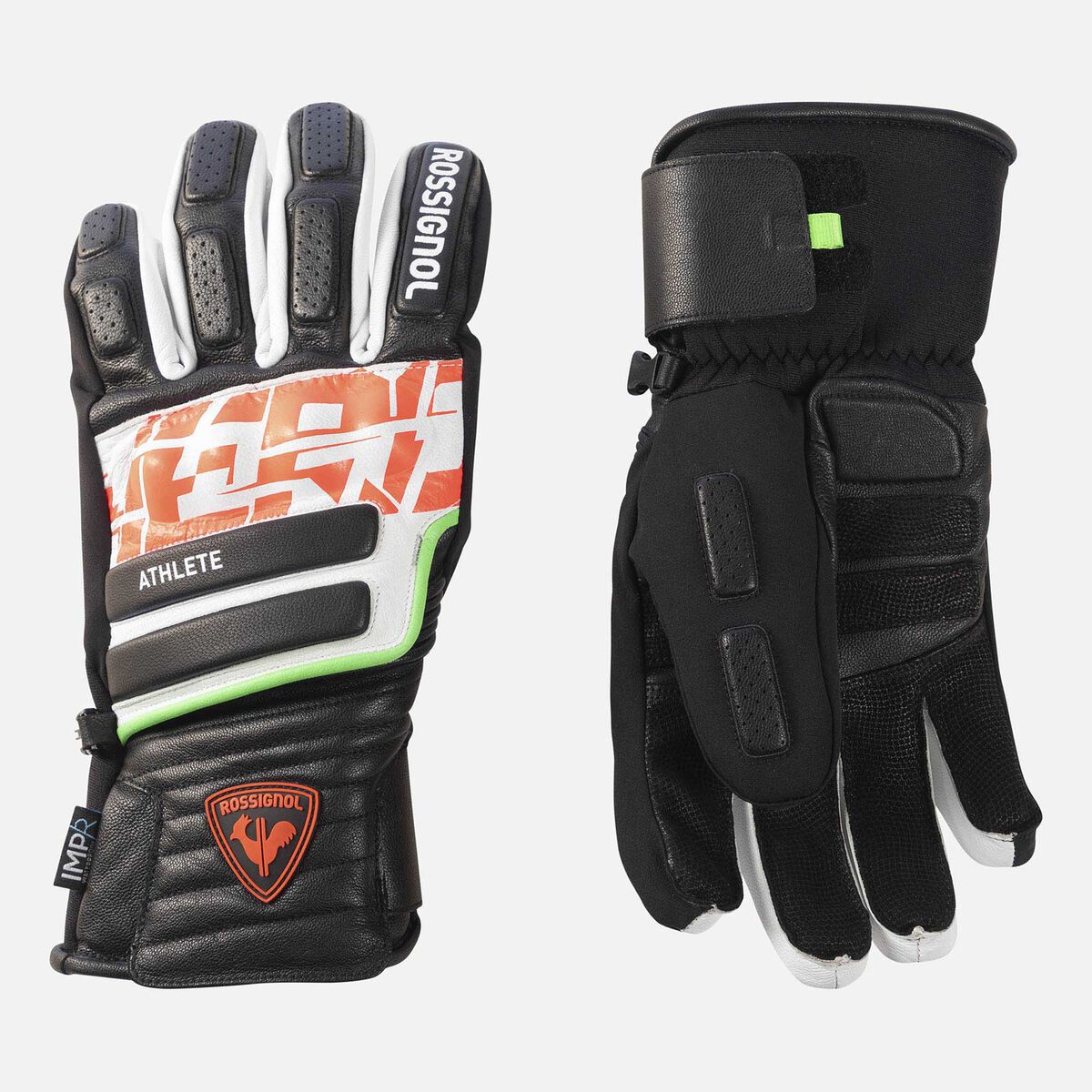 Rossignol Men's Hero Race Leather IMP'R Ski Gloves Black