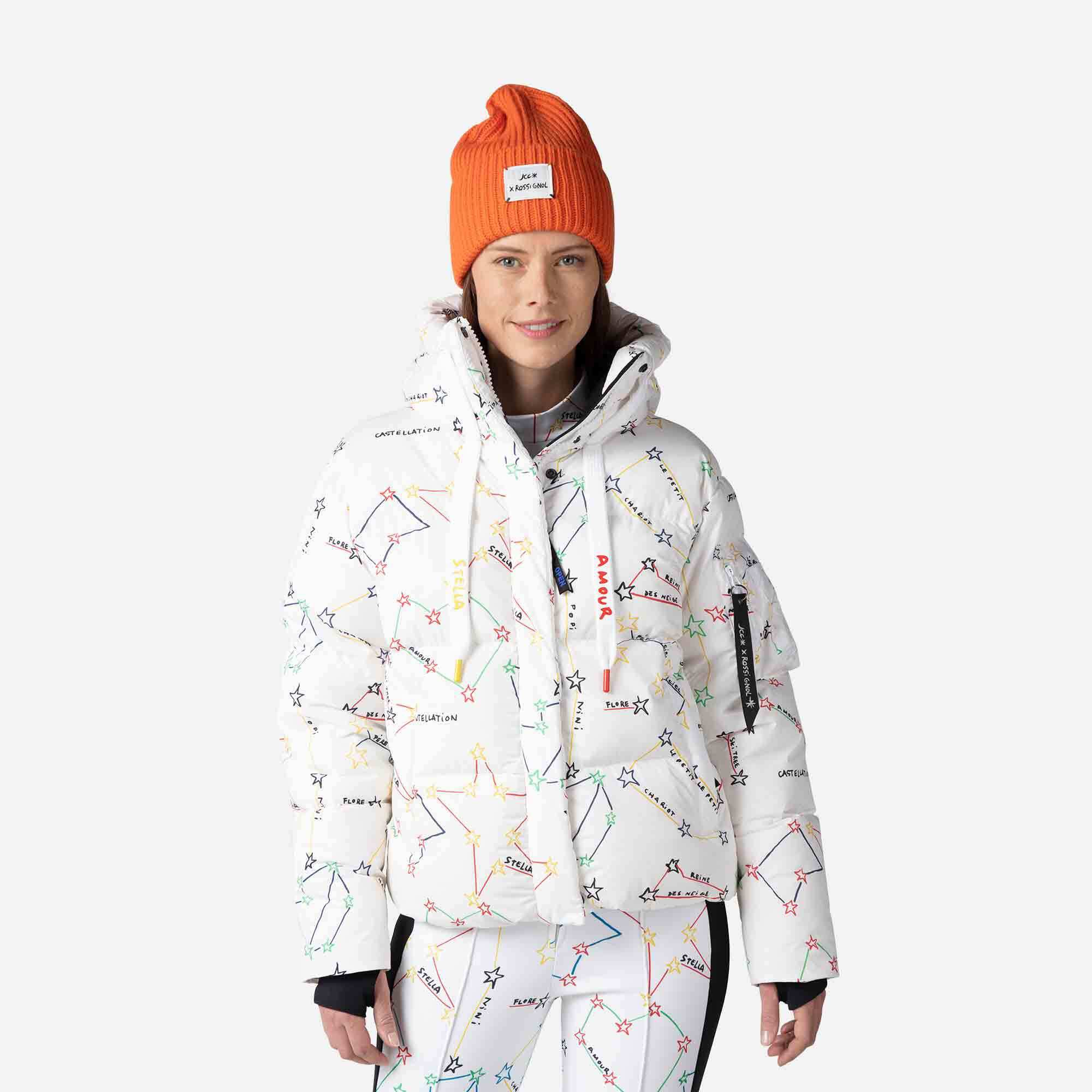 Women's JCC Modul Printed Down Bomber Jacket | Ski & snowboard 