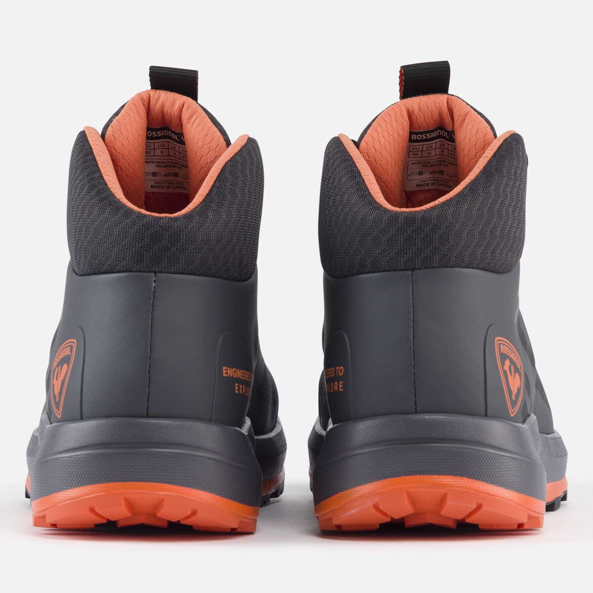 Rossignol Men's dark grey lightweight hiking shoes Grey