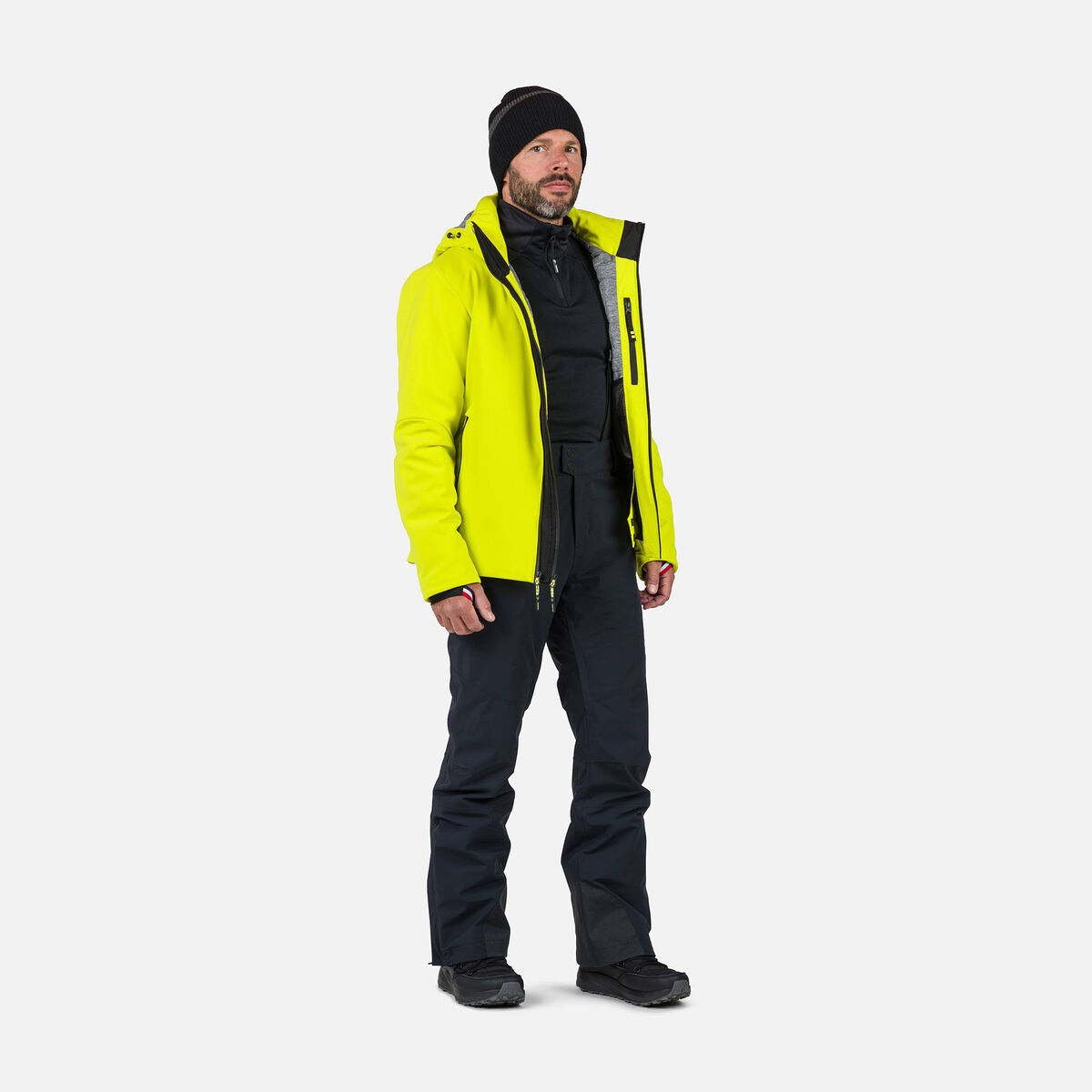 Rossignol Forro polar hombre con media cremallera Diretta Black