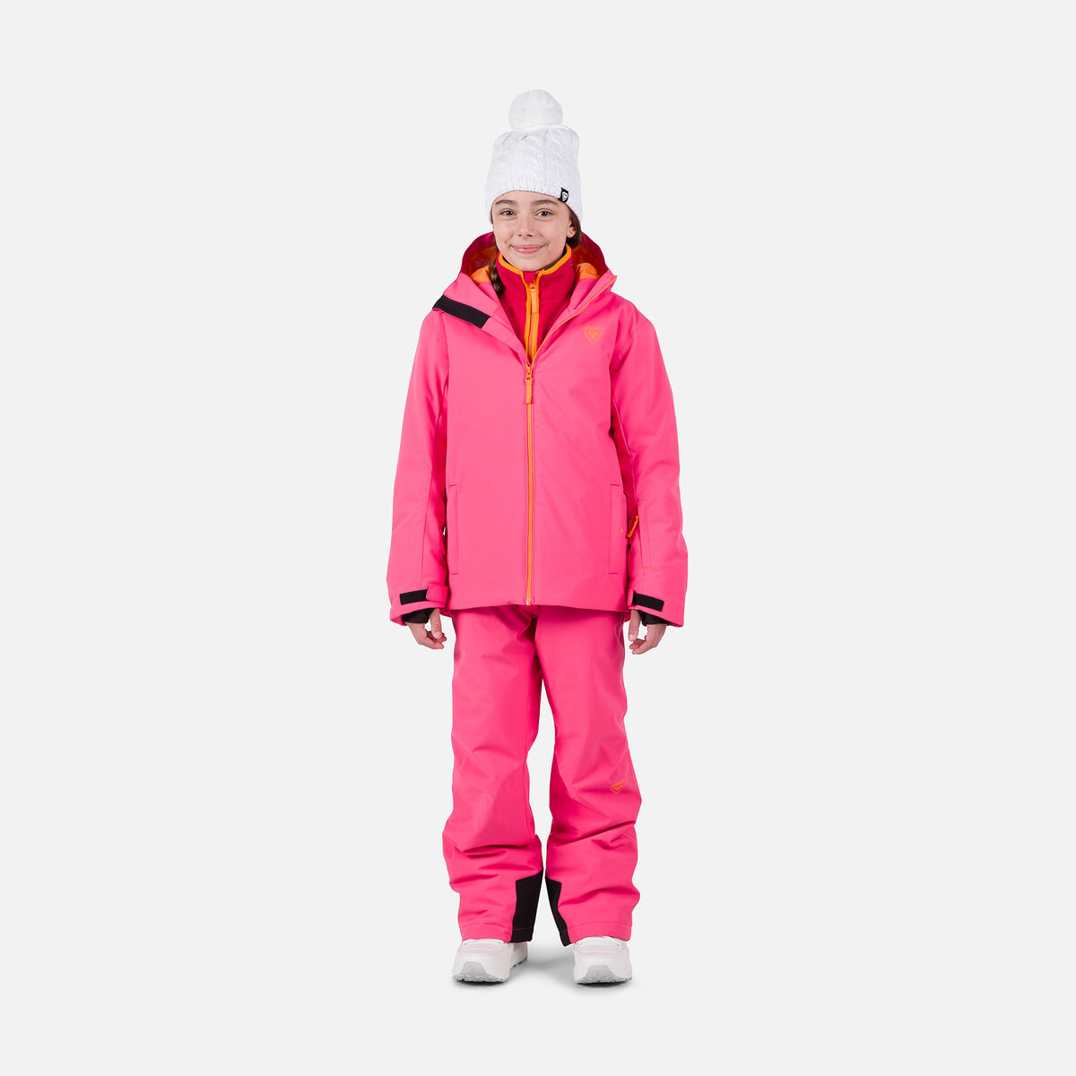 Rossignol Juniors' Strawpile Ski Jacket Pink/Purple