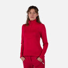 Rossignol Women's Blackside Half-Zip Fleece Top Ruby Red