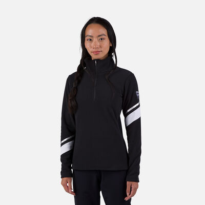 Rossignol Women's Strawpile Half-Zip Fleece Top black